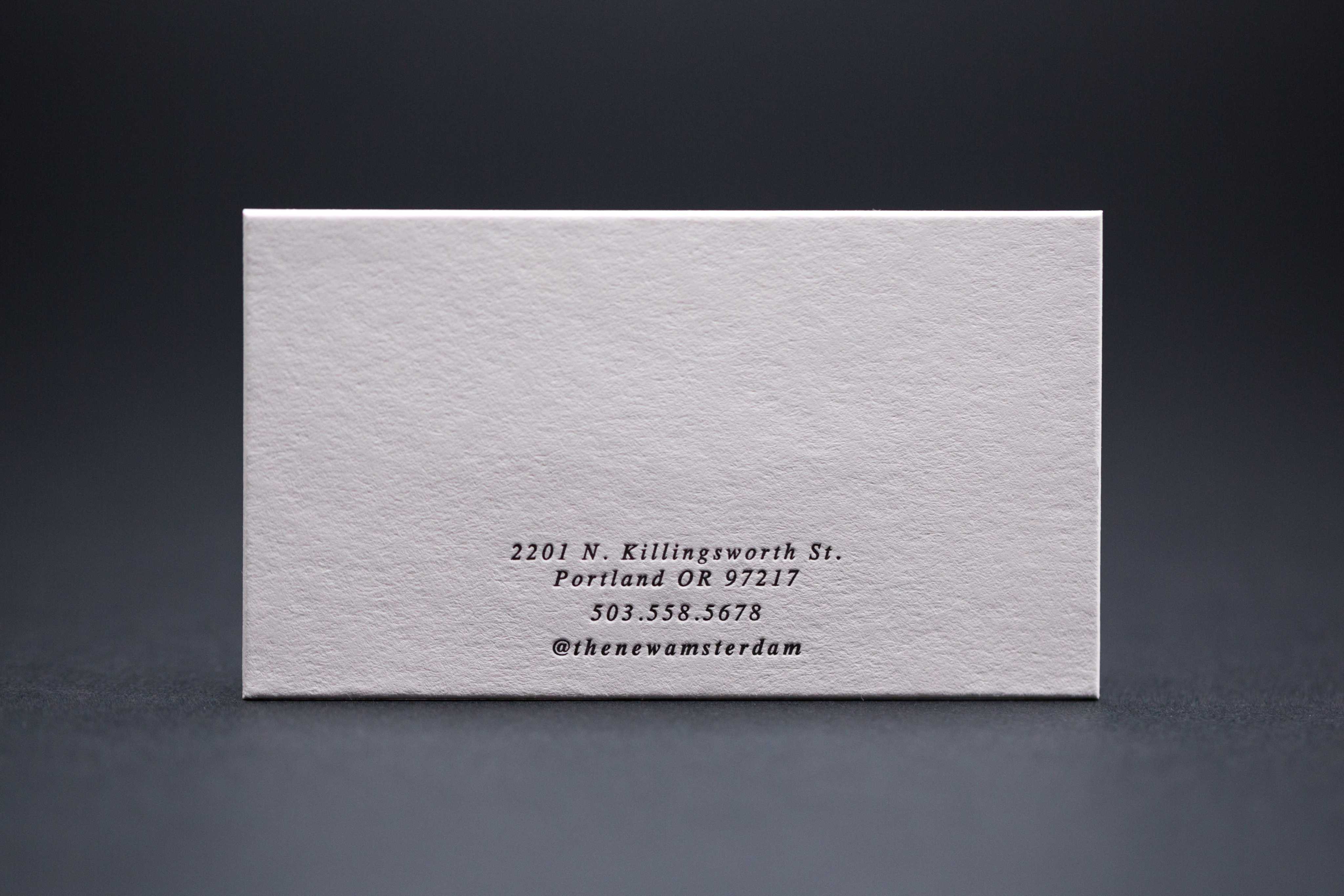 The New Amsterdam Business Cards & Note Cards • Mama’s Sauce