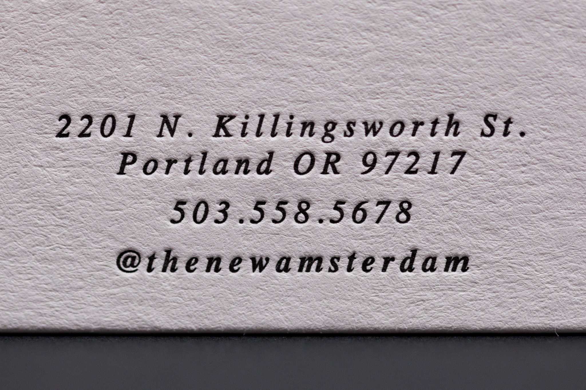 The New Amsterdam Business Cards & Note Cards • Mama’s Sauce