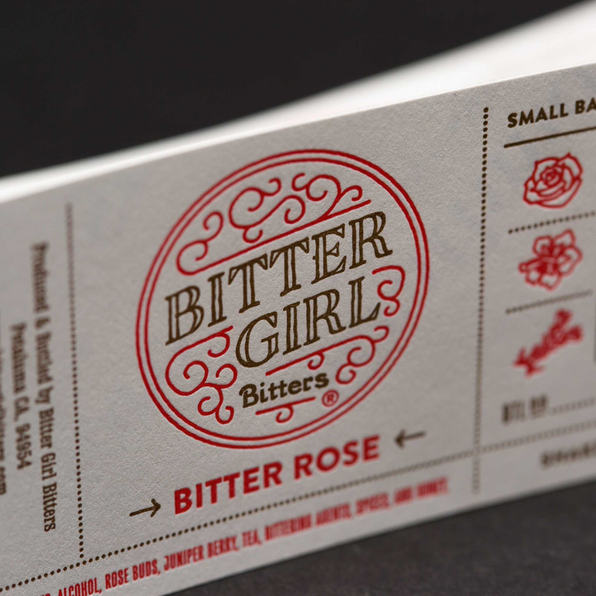 Bitter Girl Bitters Labels • Mama’s Sauce