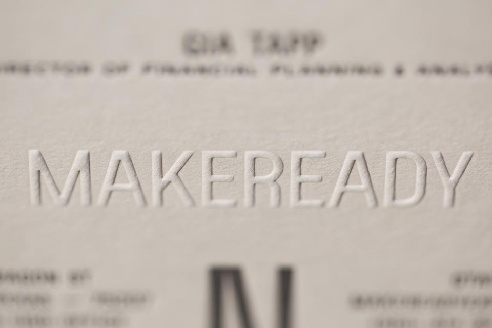 Makeready's Business Cards