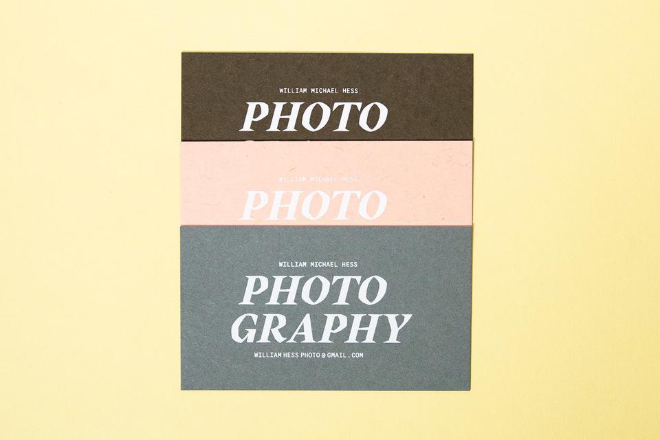 Willam Hess Photography's Business Cards