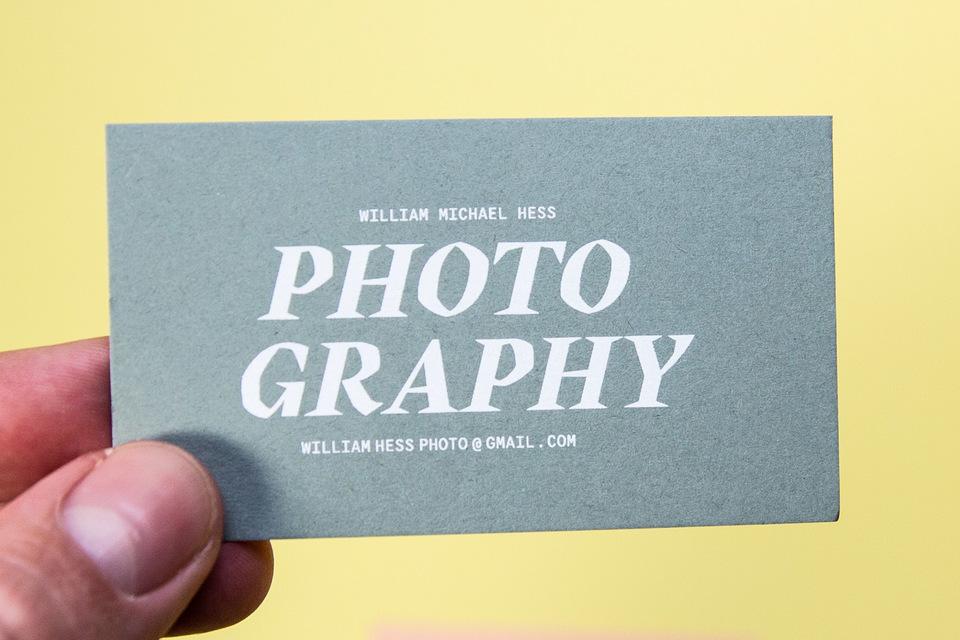 Willam Hess Photography's Business Cards