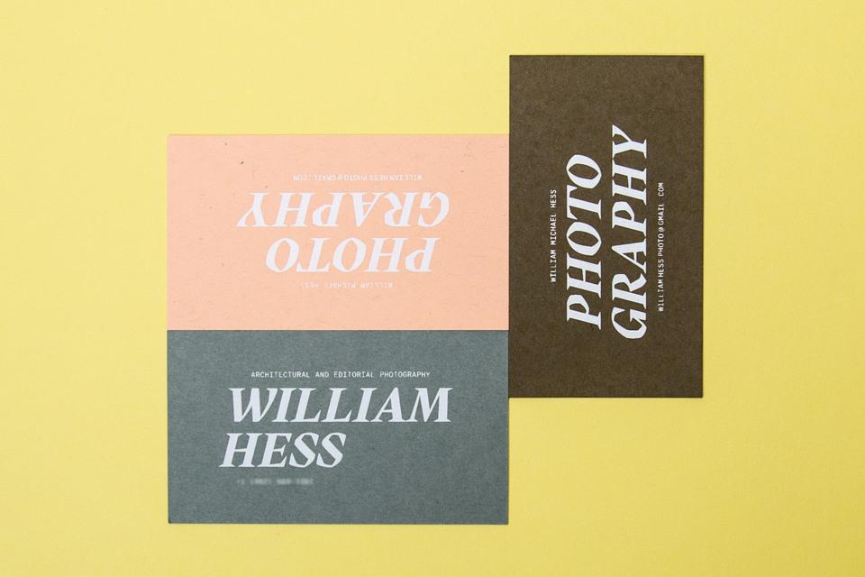Willam Hess Photography's Business Cards